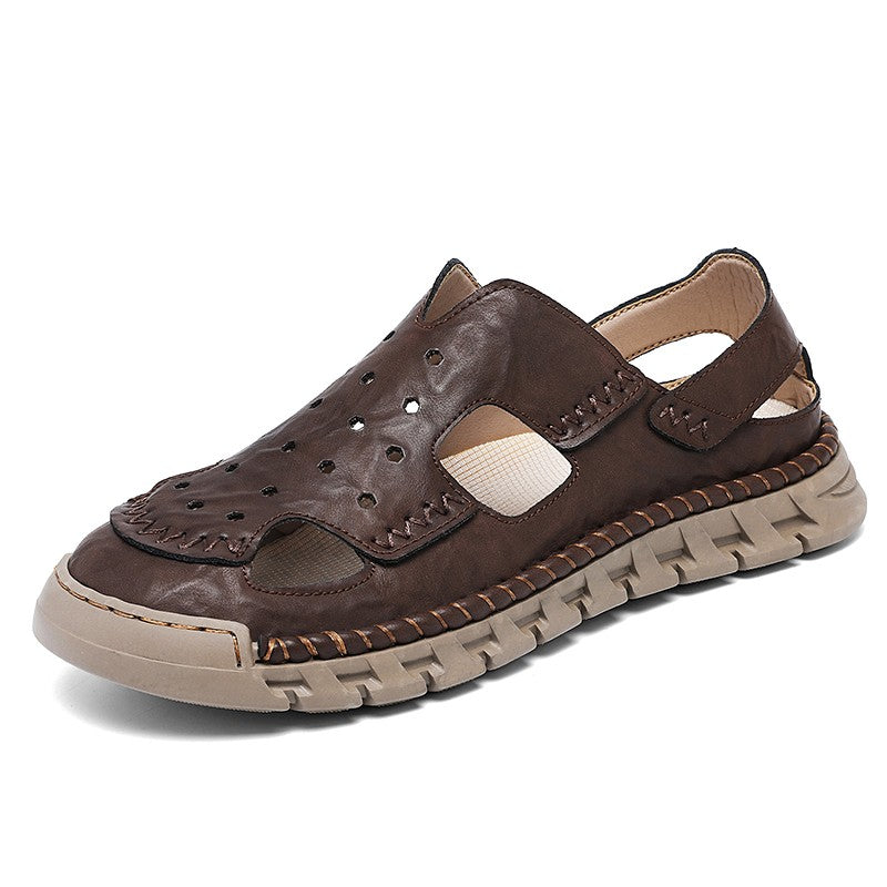 New Summer Outdoor Sandals for Men Luxury Brand Beach Shoes Anti-Slip Man Hiking Sandals Hollow Out Shoes Quick Dry Mens Sandaly