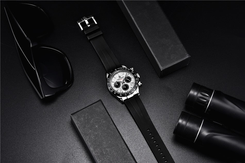 40mm New V2 PAGANI DESIGN Men's Quartz Watches Sapphire Retro Chronograph Stainless Steel Waterproof Watch Men Relogio Masculino