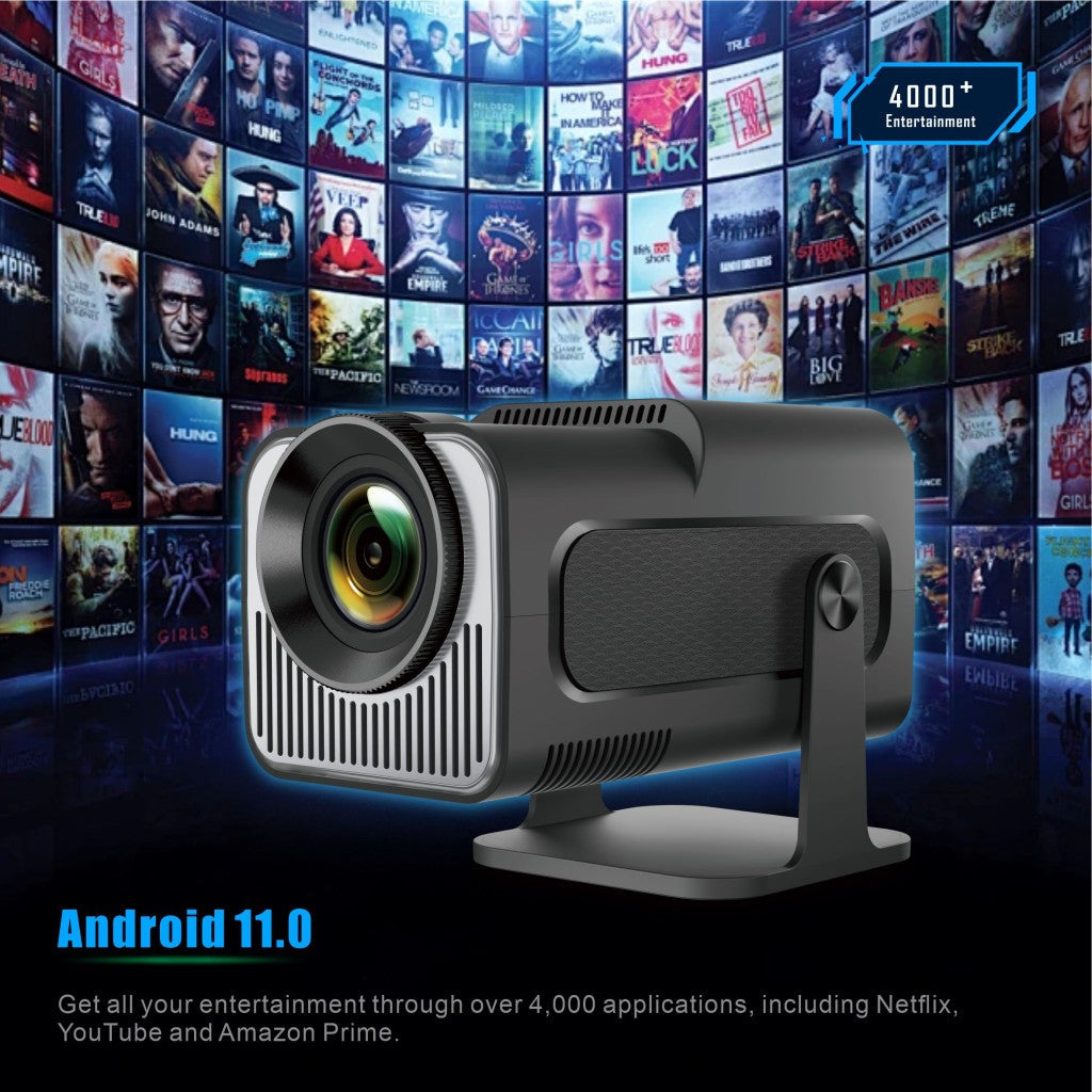 Salange HY320 MINI Android 11.0 Projector LED Beamer Home Cinema 300ANSI 720P WIFI Smart TV HD 1080P 4K Movie