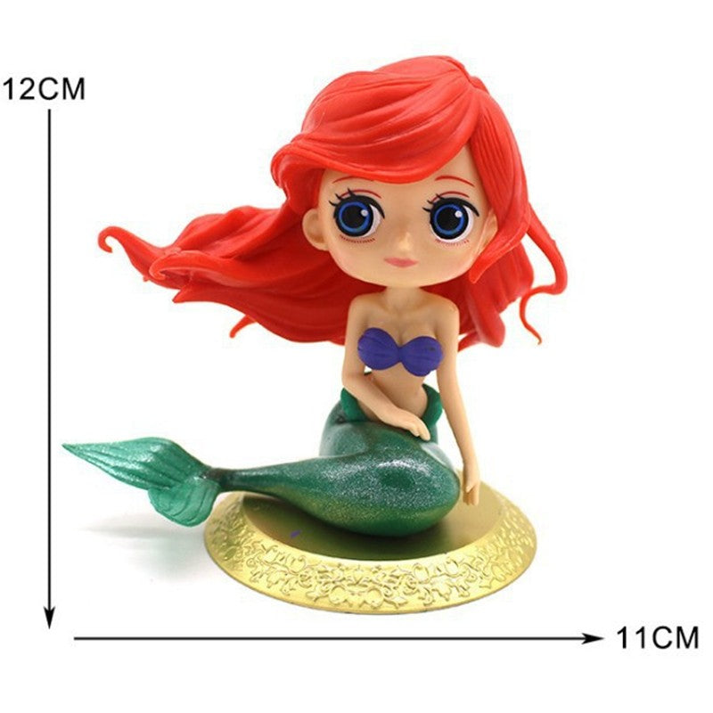 5 style Cartoon Q Posket Mermaid Princess Little Mermaid Super Premium Figure PVC Model Collecting toys Toy girls gift