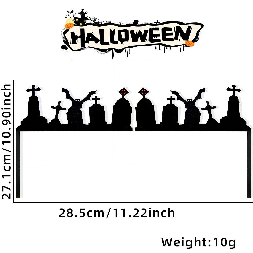 Halloween Door Frame Decoration,Bats,Pumpkins,Spider Webs,Door and Window Corner Stickers, Halloween Home Decoration