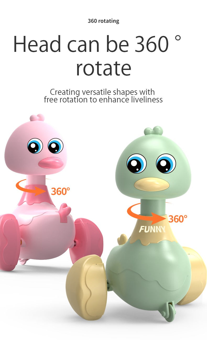 Baby Climb Toy Inertia Pull Back Cars Swing Duck Toy Cartoon Press Vehicles Glide Early Education Toys for Toddlers Boys Girls
