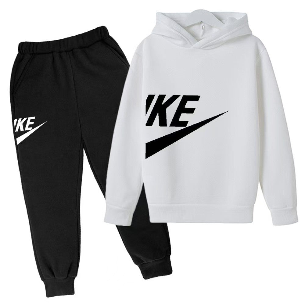 Kids Clothes Boys & Girls Autumn Long Sleeve Hoodies & Pants 2 Pieces Sets Hoodede Tracksuit Children Girl & Boy Contrast Outfit
