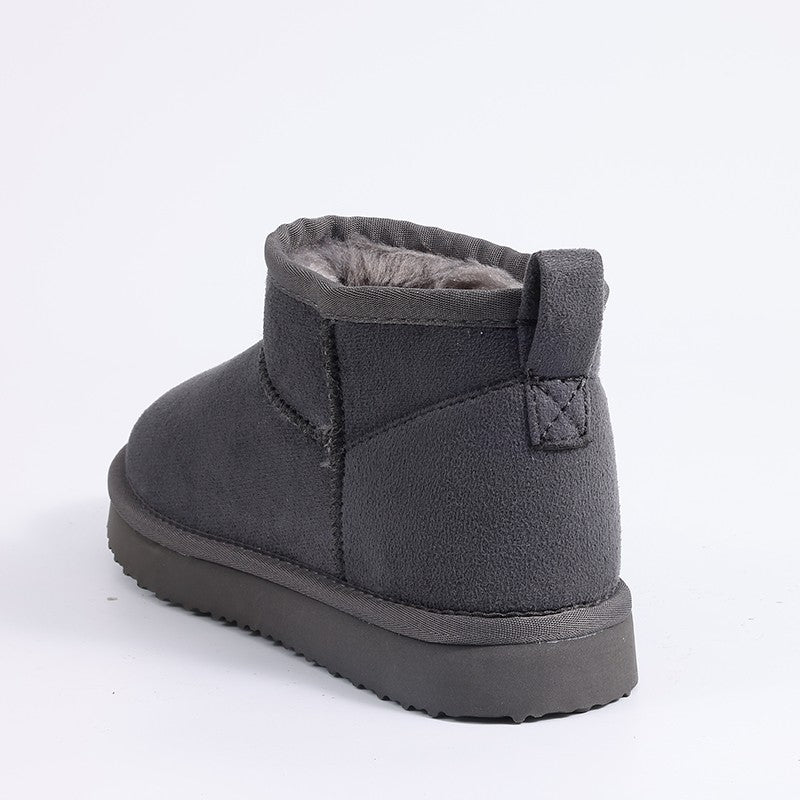 Smile PoP New Winter Cotton Women Boots Warm Suede Women Shoes Casual Plush Mini Cotton Snow Boots Nonslip Furry Ankle Shoes