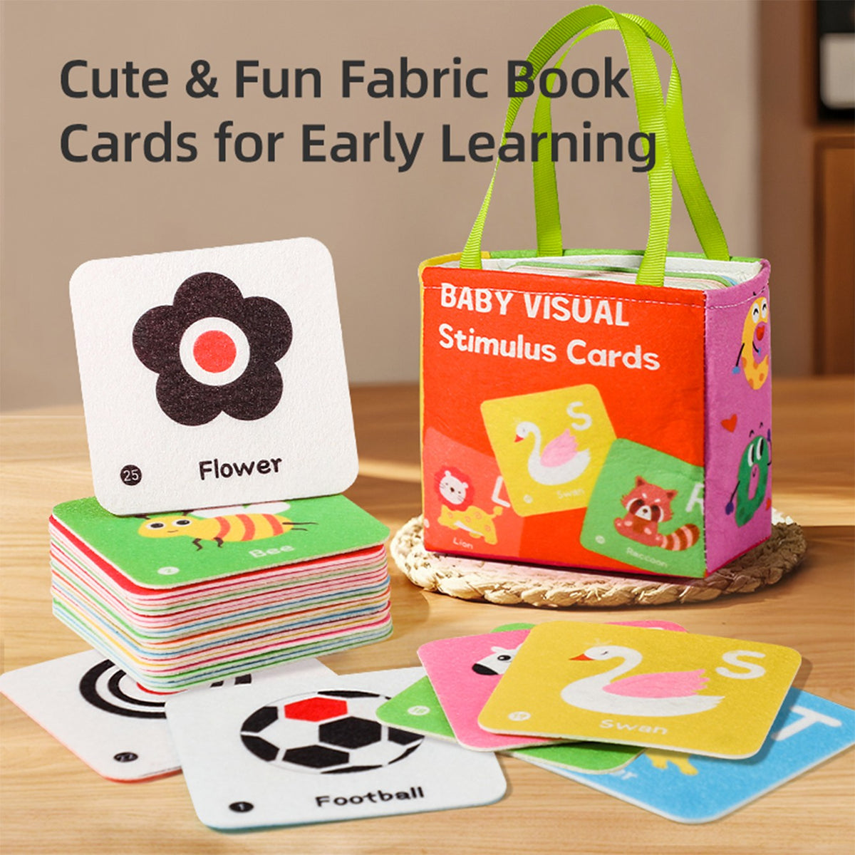 Baby object recognition cards, educational toys, early education and enlightenment