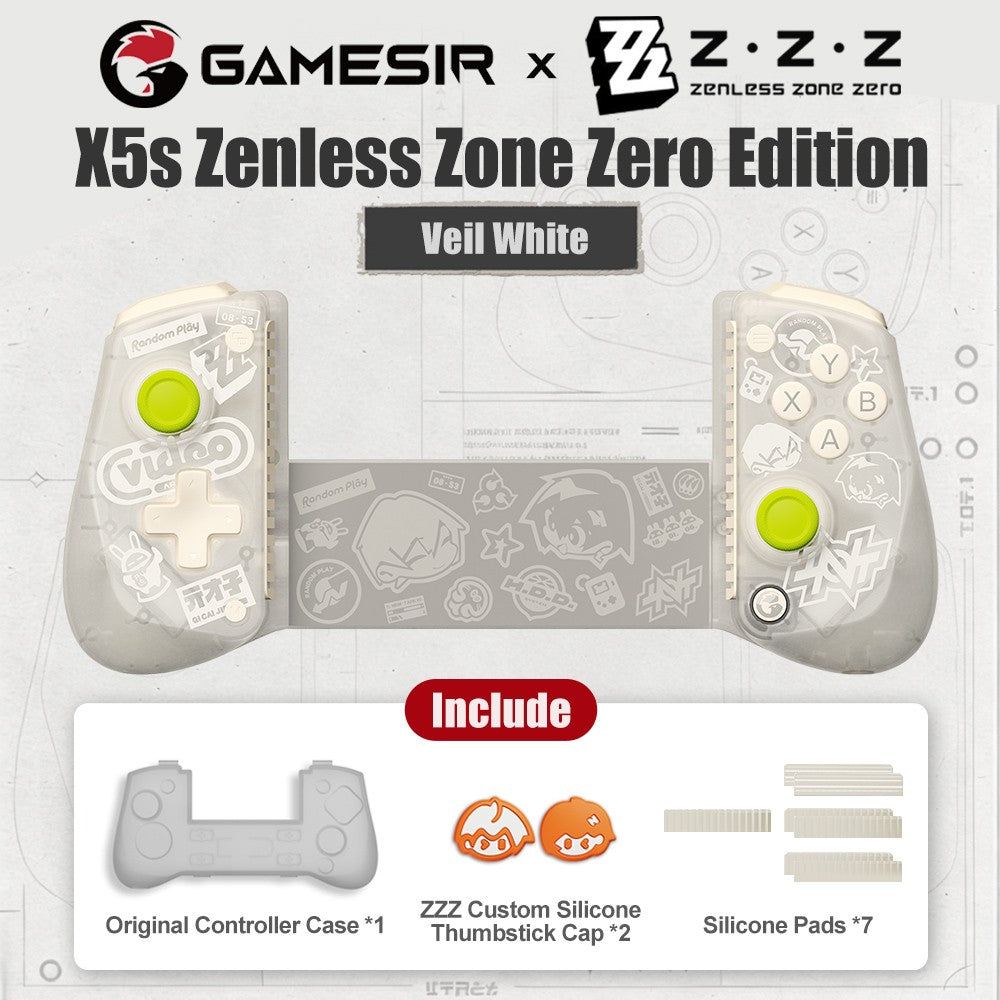 GameSir X5s Mobile Gamepad Zenless Zone Zero Edition Android iOS iPAD Mini Phone Controller for Switch 2/1 Hall Effect Sticks