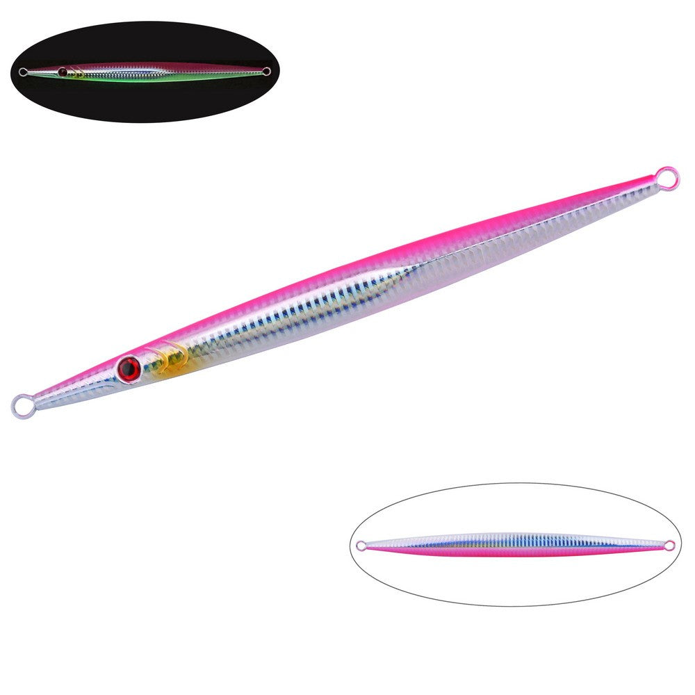 1PC NEW Sea Fishing Lure Fast Sinking JIG 60g-300g Deep Sea Metal Jigging Spoon Artificial Bait Large Gram Weight Lure Tuna
