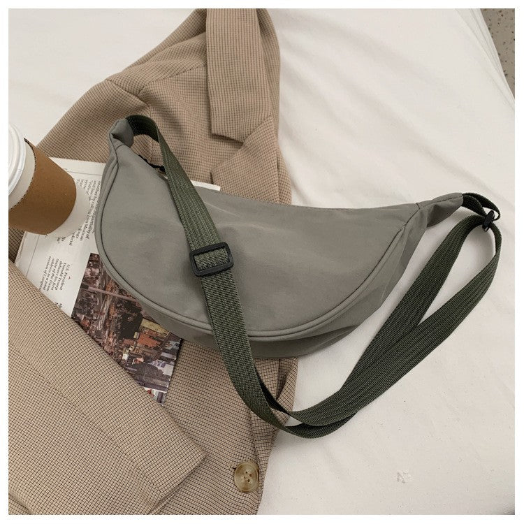 Upgraded Version Simple Design Women's Messenger Bag Nylon Hobos Small Shoulder Bags Vintage Female Girls Purse Cloth Handbags