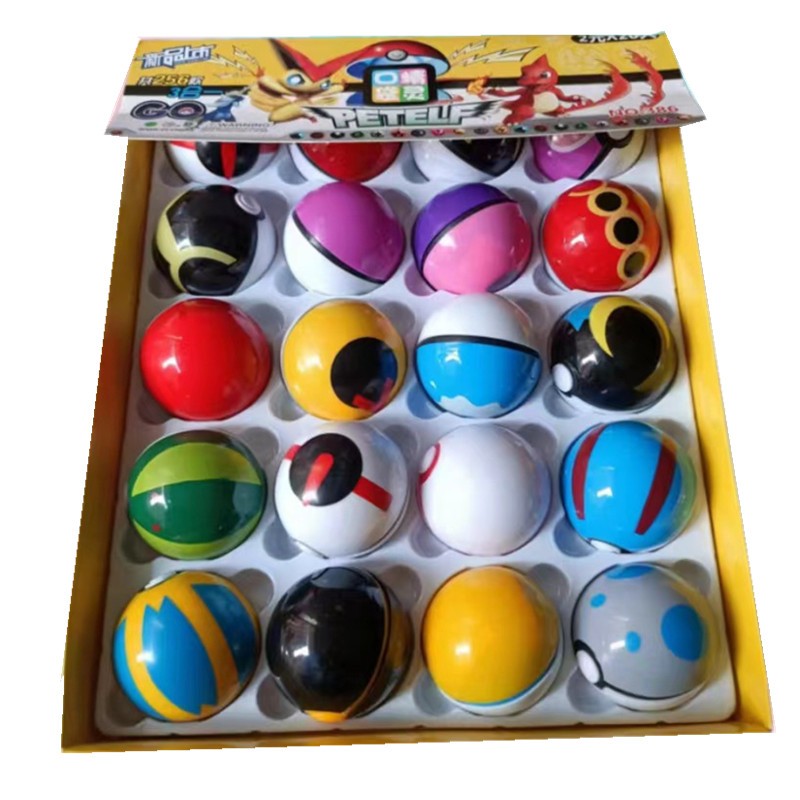 12/20/24Pcs /Set 4-5 Cm PokeBall Model Anime Figure Pocket Monster Pet Elf Dolls Toys For Children's Birthday Gift