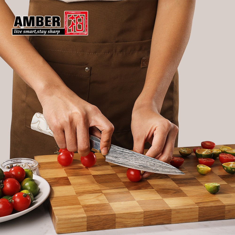 Cutting Tool Chef Santoku Utility Knife white mesh resin HD 67-Layer Damascus Steel Japanese Kiritsuke knife set for kitchen ues