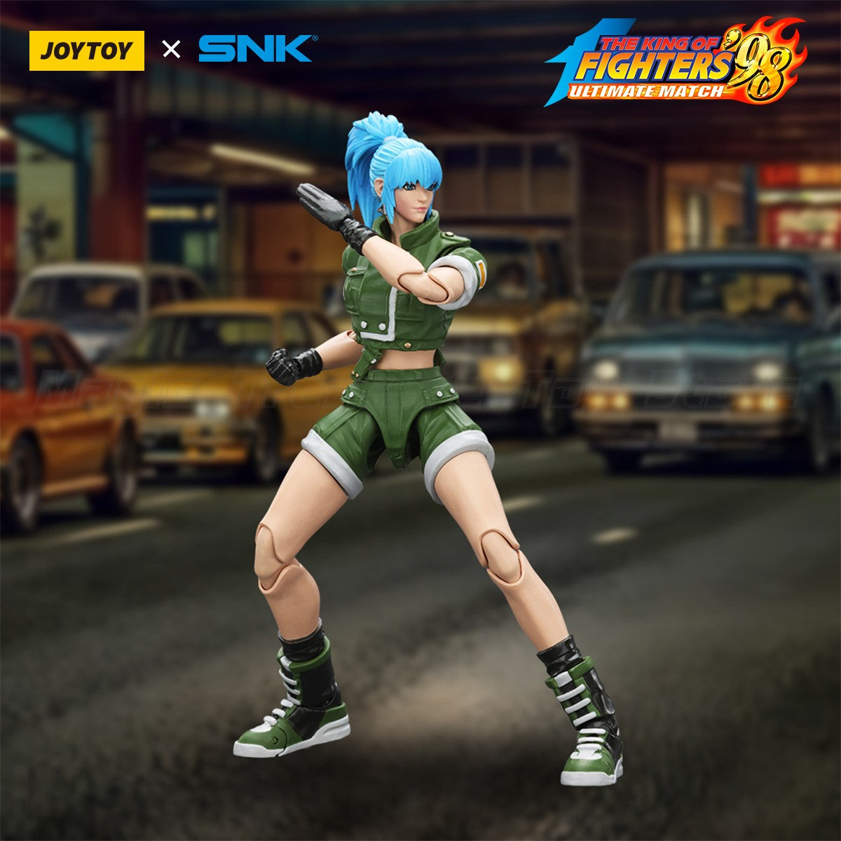 ?In stock?Original JOYTOY SNK 1/18 Action Figure KOF'98UM Ikari Warriors Team Leona Heidern Toys Gifts