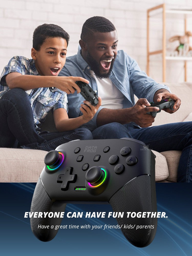 DATA FROG 2Pcs Wireless Pro Controller For Switch OLED/Switch Lite PC Gaming Gamepad Six Axis Gyro Dual Shock Turbo Function Gam