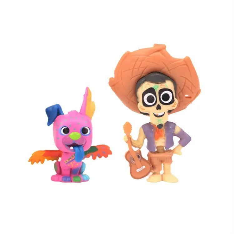 8pcs/Set Movie Pixars COCO Action Figure Toys Mini Cute Cartoon Anime Toys Model Children For fun Birthday Gifts Desk Decoration