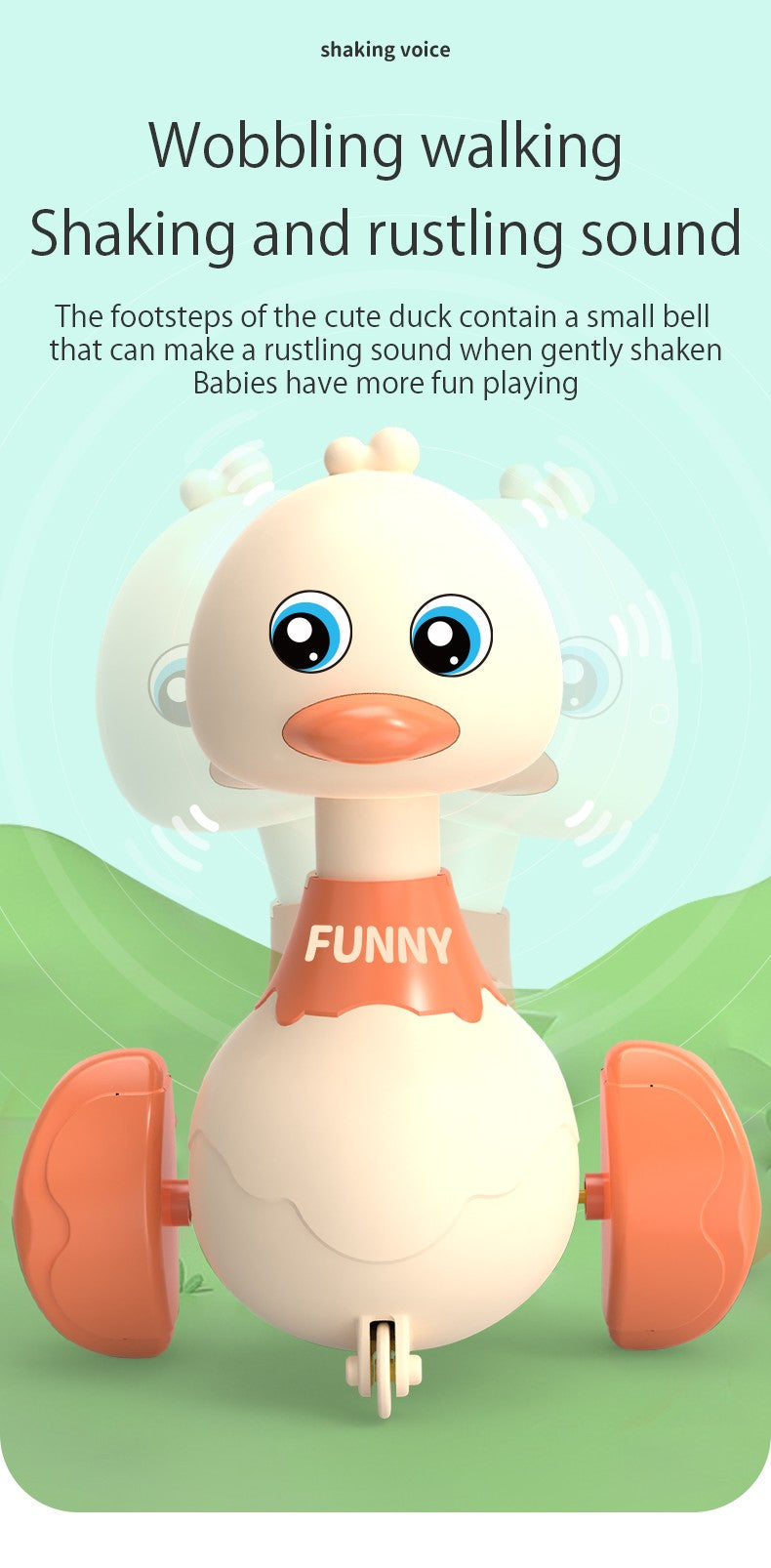Baby Climb Toy Inertia Pull Back Cars Swing Duck Toy Cartoon Press Vehicles Glide Early Education Toys for Toddlers Boys Girls