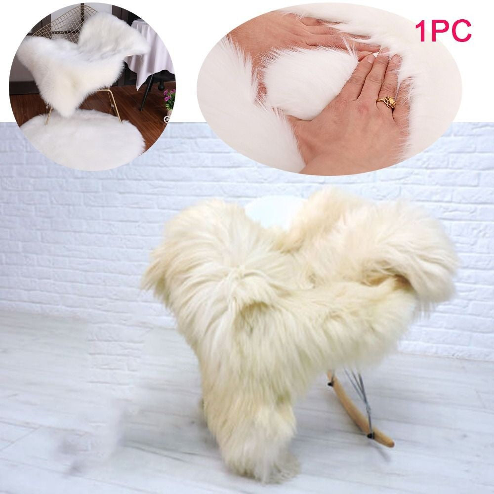 Washable Fluffy Shaggy Long Hair Carpet Floor Protection Non Slip Soft Rugs Faux Fur Bedroom Mats Sheepskin Rug