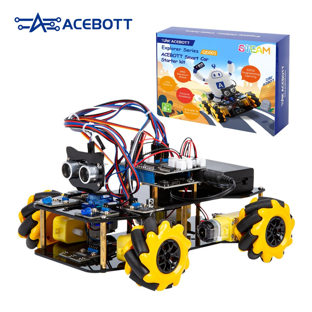 ESP32 Smart Robot Car Kit Remote Control Car for Arduino Programming Project STEM Education Science Coding Kit