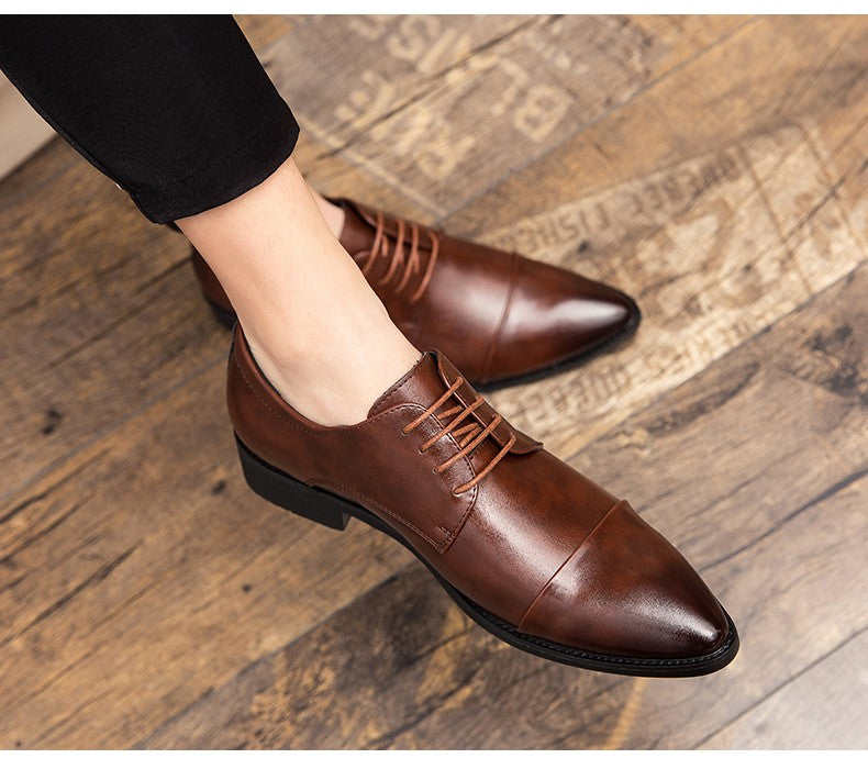 Classic Oxford Leather Shoes For Men Casual Business Wedding Shoes High Quality Men's Dress Formal Social Leather Shoes Male