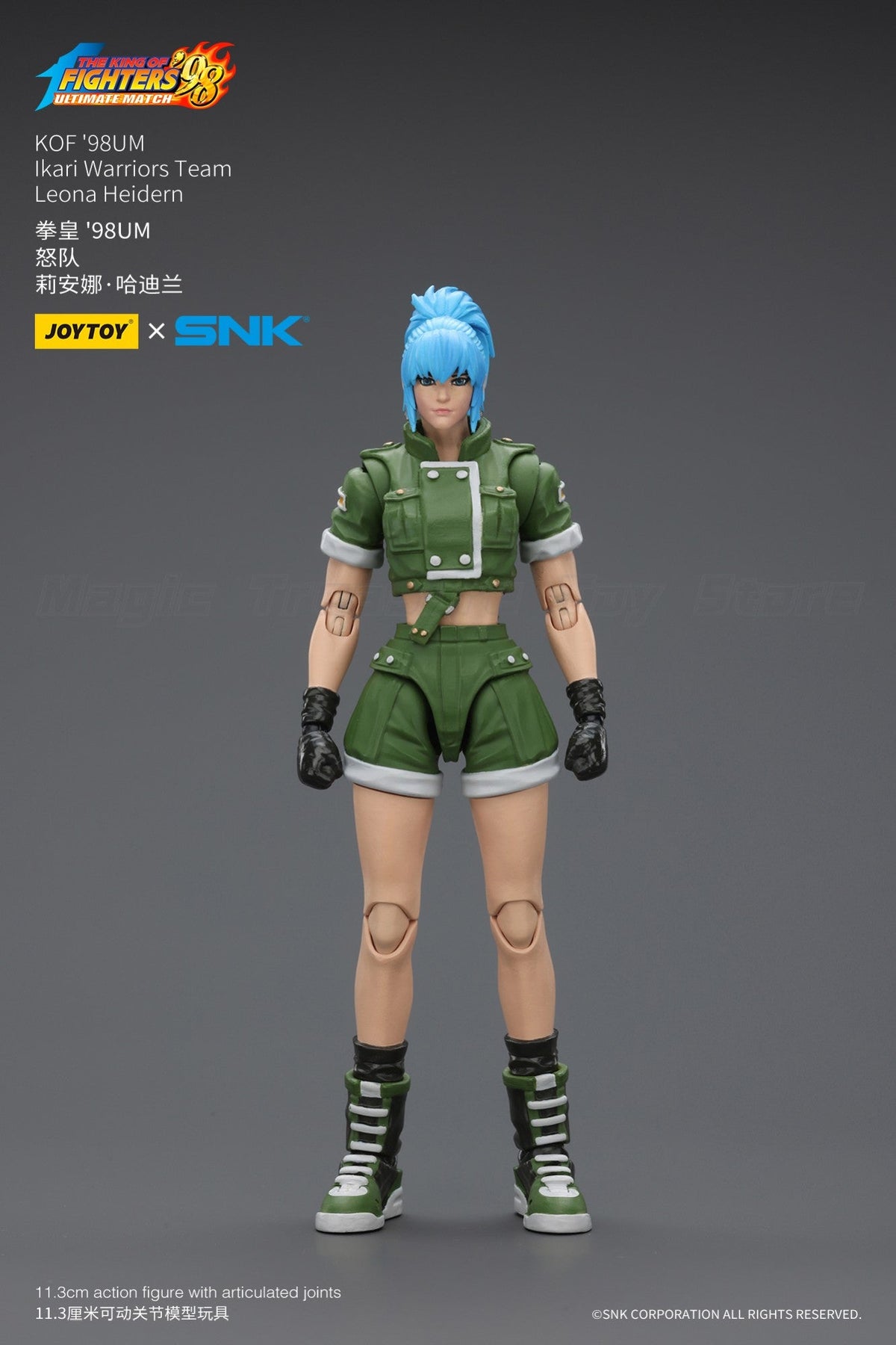 ?In stock?Original JOYTOY SNK 1/18 Action Figure KOF'98UM Ikari Warriors Team Leona Heidern Toys Gifts