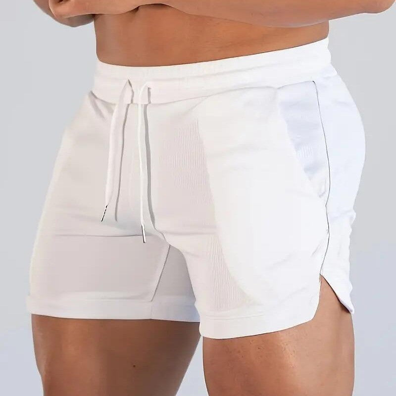 2024 Latest, Fast Drying Breathable Muscle Running Shorts, Marathon Seven Legs, Fitness Beach Pants, Tight Mesh Fabric, Hip Hop