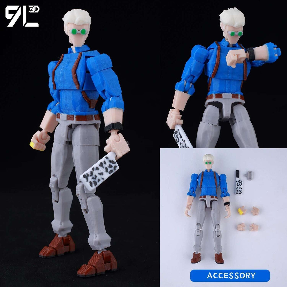 9L3D Lucky13 Titan 13 Ichigo Kurosaki Anime Action Figure Dummy 13 Sword Poseable Hollow Mask Model Birthday Surprise Decoration