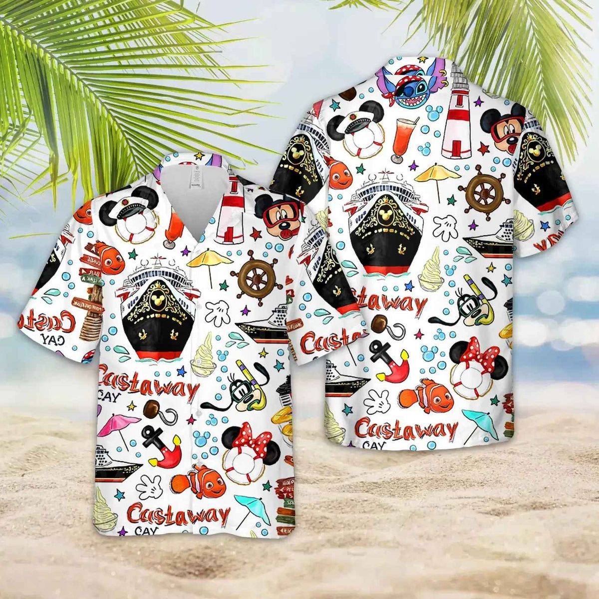 Camisa Hawaiana Con Estampado De Disney Cruise Para Hombre Y mujer, Camisa De Manga Corta Con botones, Camisa Hawaiana De Mickey