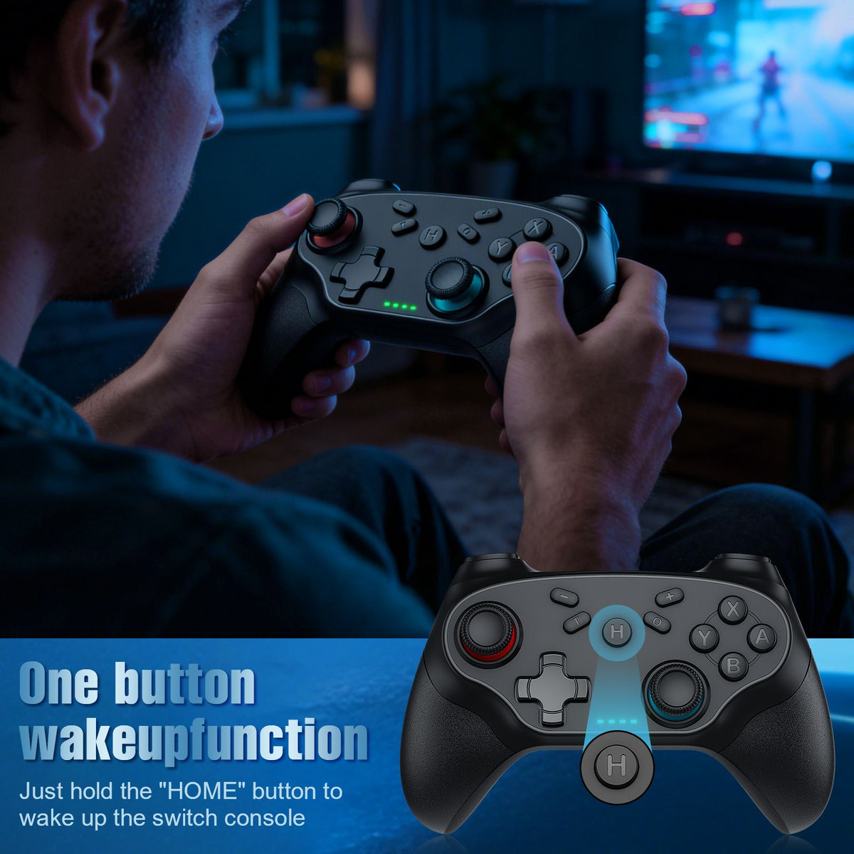 Gamepads For Switch/Ios/Android Bluetooth Wireless Controller Turbo Game Controller Vibration Control Console Remote Accessories