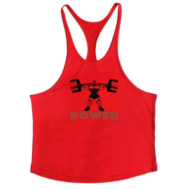 Fitness Workout Shirt Men, Muscle Gym Stringer Vest, Bodybuilding Singlet, Fashion Breathable Durable Sleeveless Tank Top