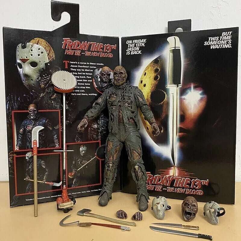 The 13th Figure Toys NECA Friday Freddy Jason Voorhees Blood Action Figure Jason Collectible Model Christmas Halloween Gifts