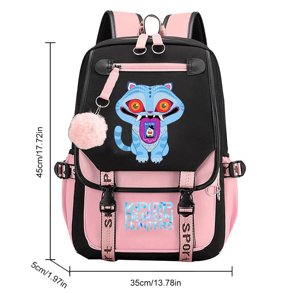 School Backpack for Students KPop Movie Daily Bagpack 2025 Hot Movie Print Backpacks for Girl Boy Laptop Usb Port Bag for Kids