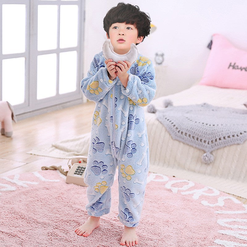 Baby Girls Warm Rompers Jumpsuit Clothes Autumn Infant Boys Overalls Kids Flannel Clothing One-Pieces Rompers 1-4 Years Old