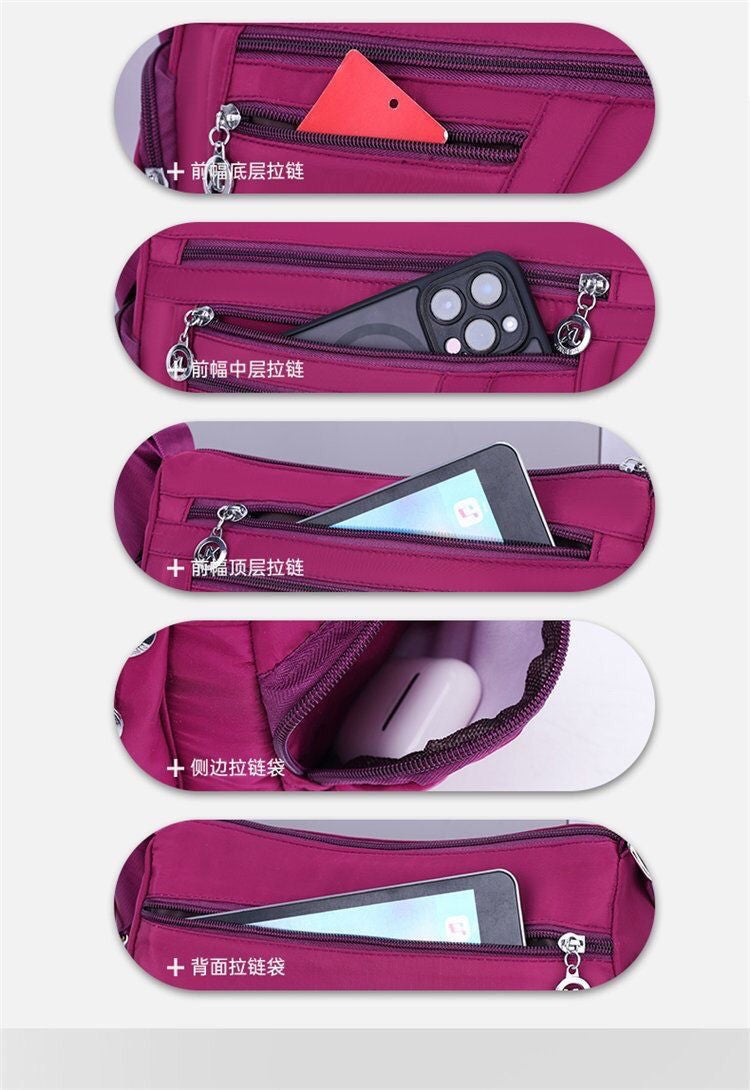 Women Nylon Waterproof Bag Messenger Bags For Lady Crossbody Large Capacity Travel Shoulder Bag Casual Handbags High Quality