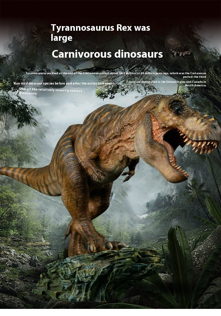 Tyrannosaurus Rex Eternal King Dinosaur Adult and Child Model Toy Figure Desktop Ornament Collection Festival Gift Surprise