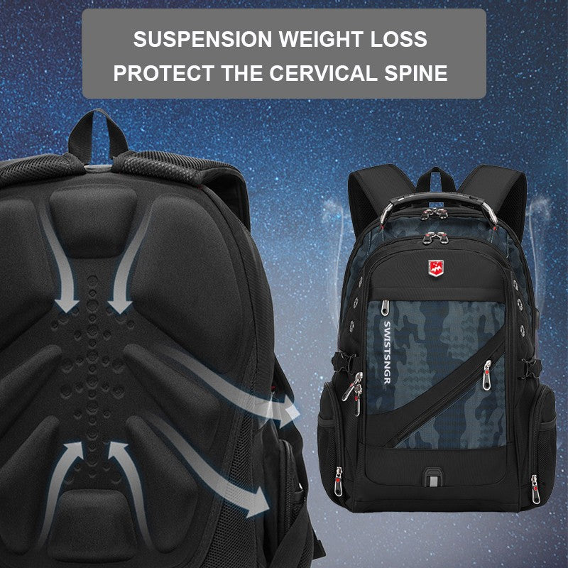 Brand Men's Backpack Anti-theft Waterproof 17inch Laptop Backpacks USB Charging Business Travel Backpack School Bag Male Mochila
