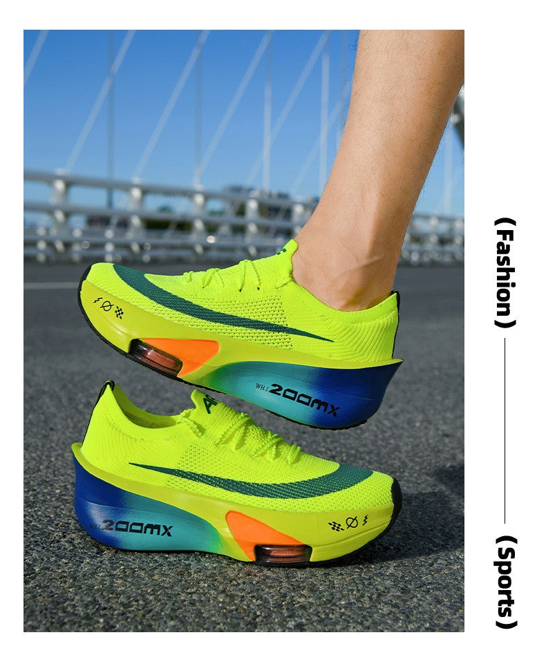 Sports Running Shoes Men Marathon Air Cushion Carbon Plate Breathable Lightweight Women Comfortable Athletic Walk Race Sneakers