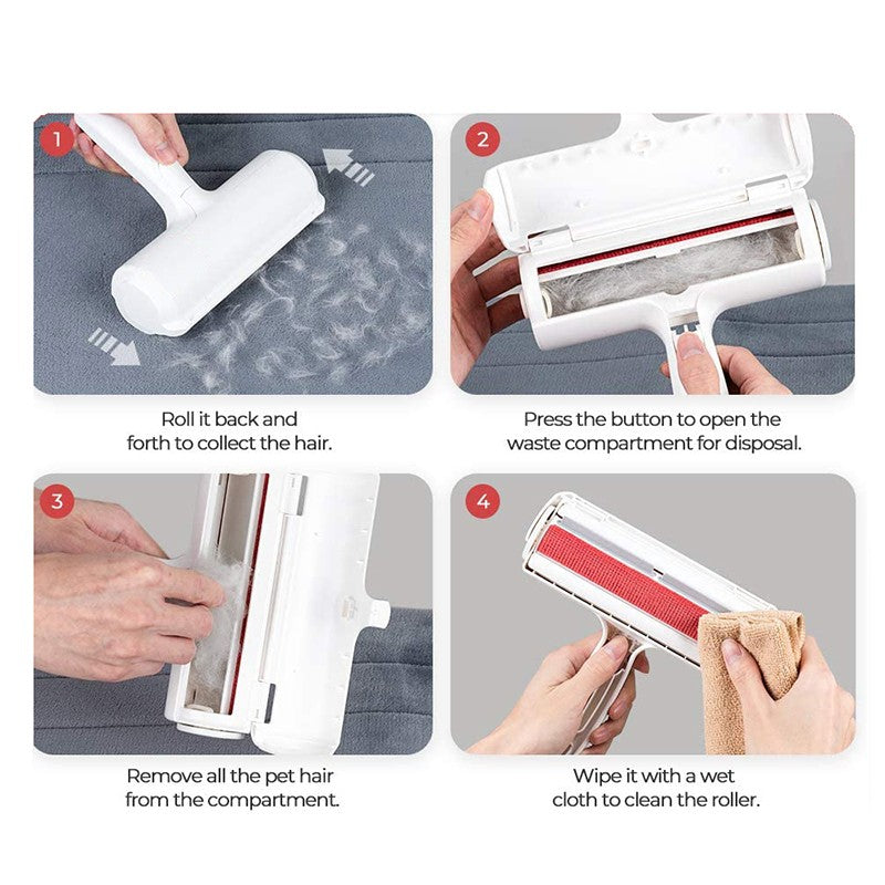Pet Hair Removel Roller Remover Cleaning Brush Fur Removing Dog Cat Animals Hair Brush Car Clothing Couch Sofa Carpets Combs