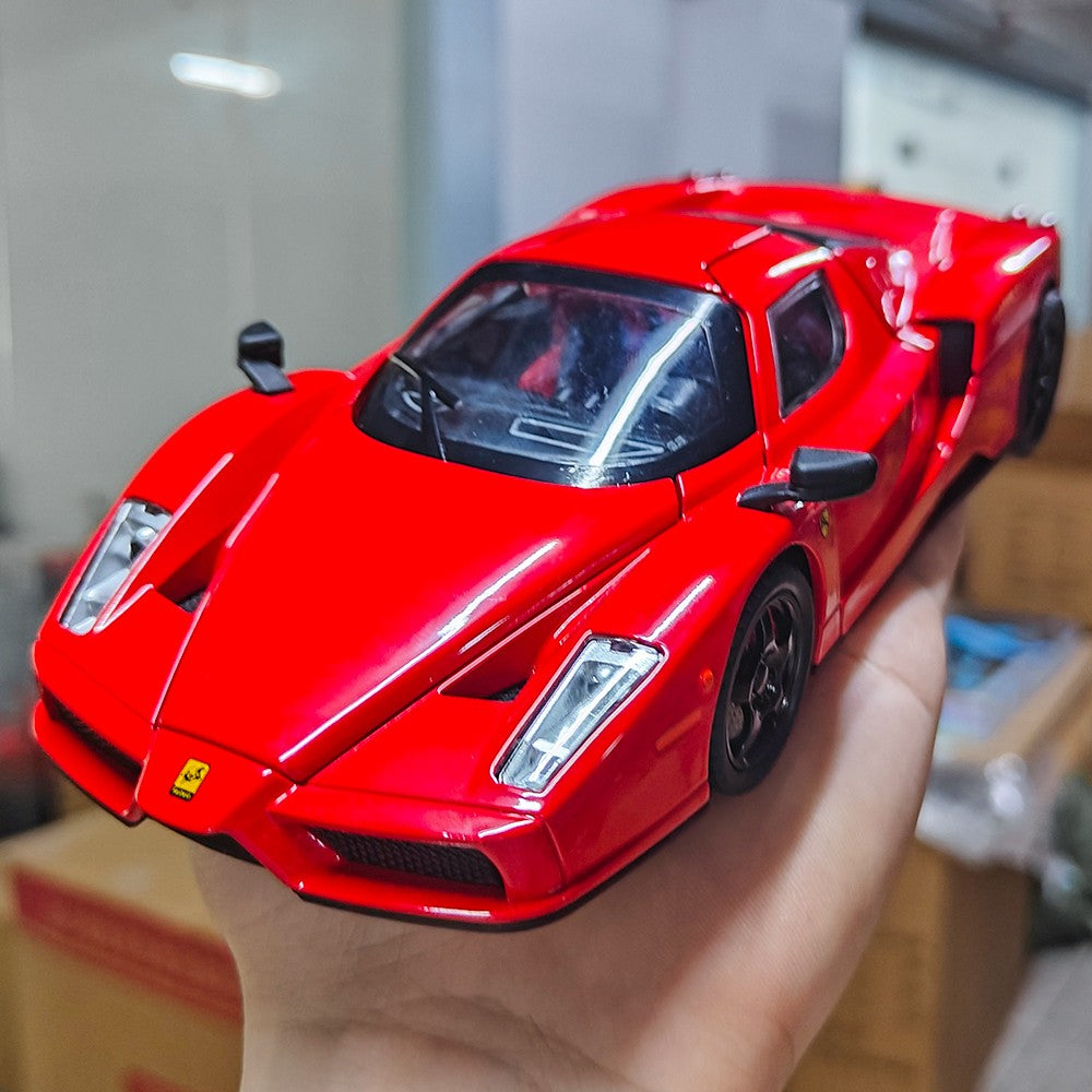 1:24 Enzo Sports Car Alloy Scale Car Model Diecast Metal Miniature Car Model Sound?Light Children Toy Car Vehicles Gifts