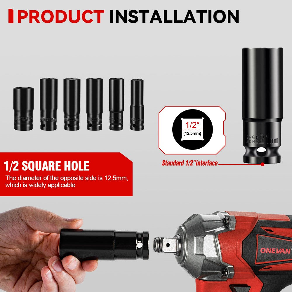 ONEVAN 1200W Brushless Cordless Electric Impact Wrench Portable Screwdriver Drill Repair Power Tool For Makita 18V Battery Pin
