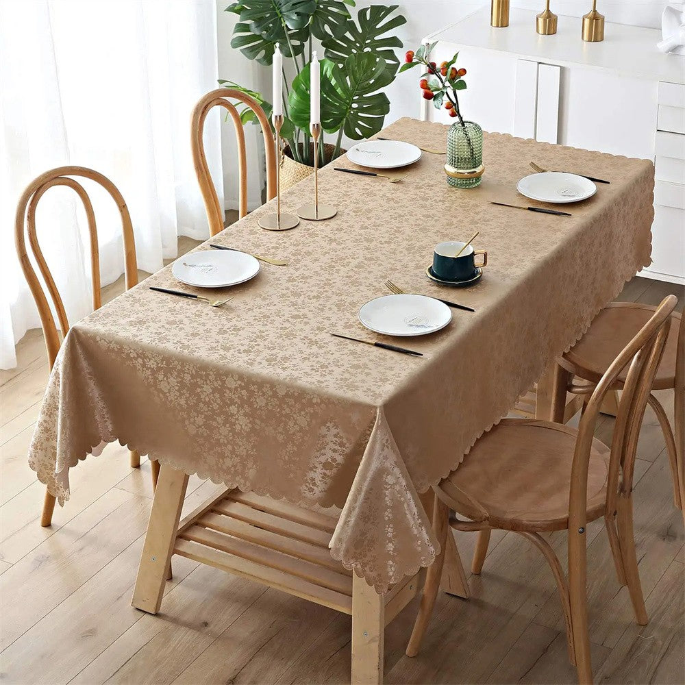 Olanly Waterproof Table Cloth Nordic Rectangular Tablecloth Round Tablecloth Non-slip Table Cover For Wedding Decor Dining Table