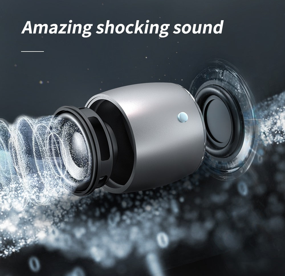 EWA A103 Mini Bluetooth Speakers German Bass Speaker For Outdoor/Indoor Camp/Bicycle /Ravel Metal Box Loud Sound