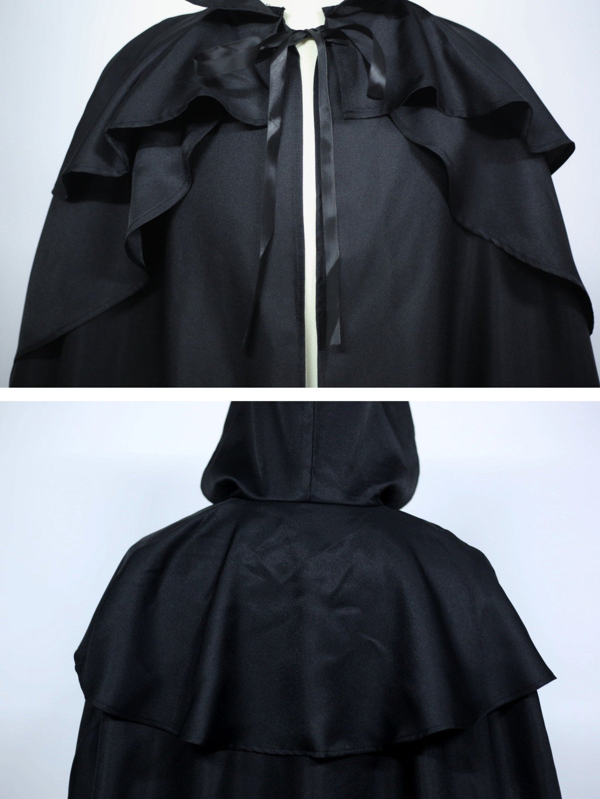 Medieval Vintage Hooded Long Cos Cloak, Dark Green Double Lapel Tie Cape, Unisex Ranger Hunter Wizard Role Play Costume, Retro Gothic Cosplay Coat for Halloween Stage Performance
