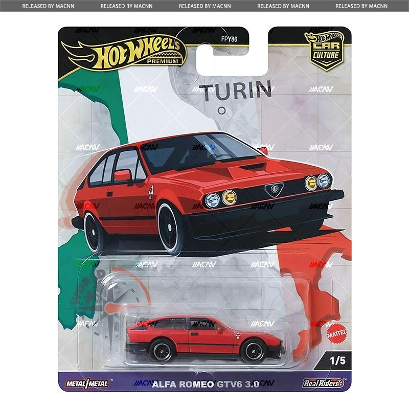 Hot Wheels Premium Car Culture World Tour 1/64 Diecast Volkswagen Golf Brasilia Audi S4 Quattro Alfa Vehicle Model Toy