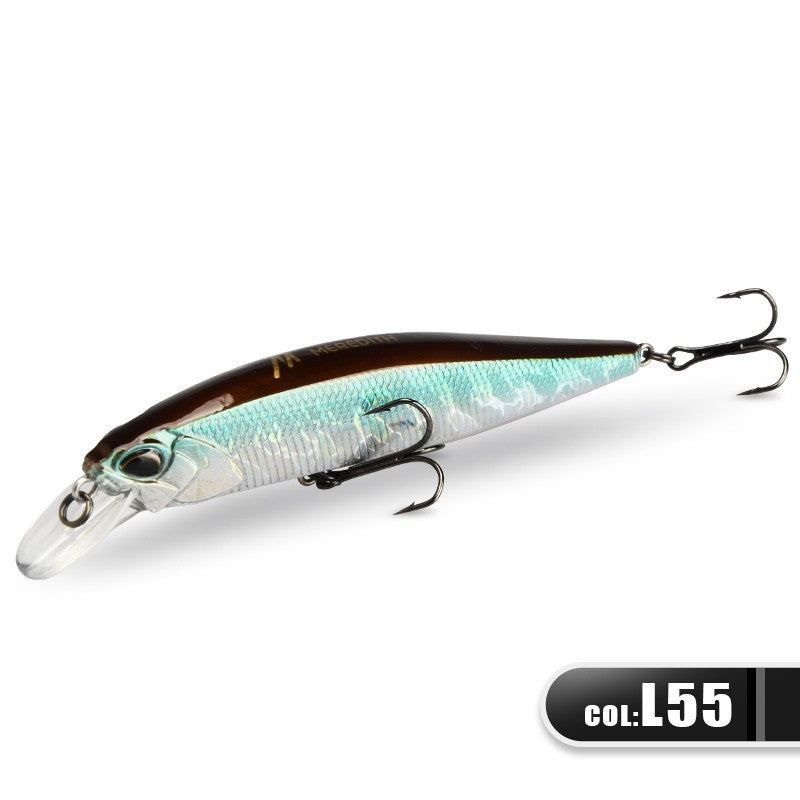 MEREDITH JERK MINNOW 100F 14g Floating Wobbler Fishing Lure 24Color Minnow Lure Hard Bait Quality Professional Depth0.8-1.0m