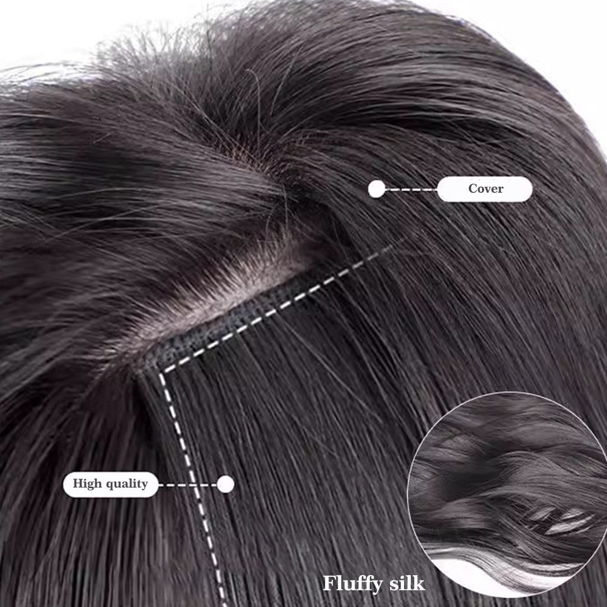 Ocelot 16-24 inch synthetic wavy hair extension wig natural water ripple women's hair accessories hair extension long curly hair
