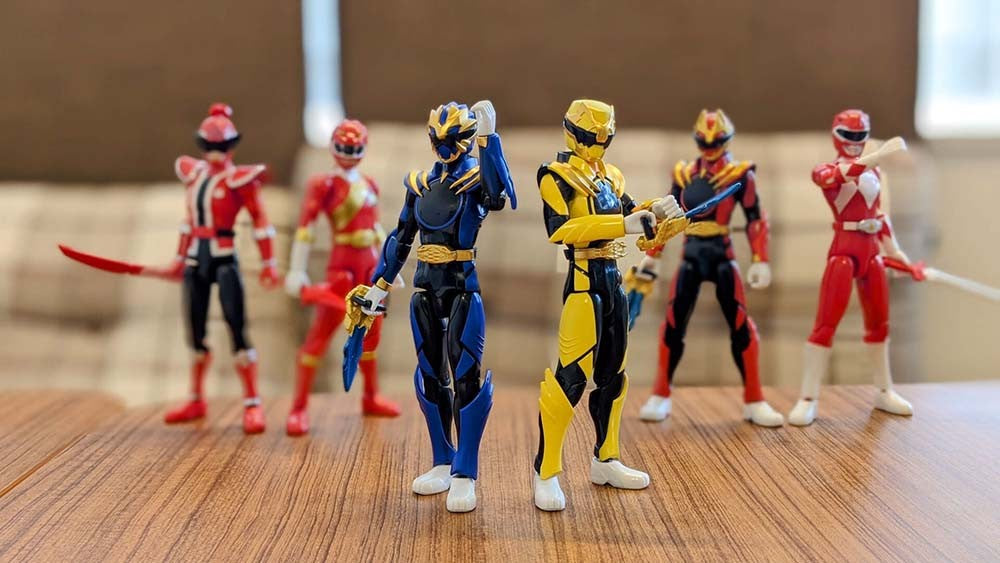 In Stock Original Bandai Action Hero Super Sentai Power Rangers Red Rangers Collection Collection Action Figures Model Toys Gift