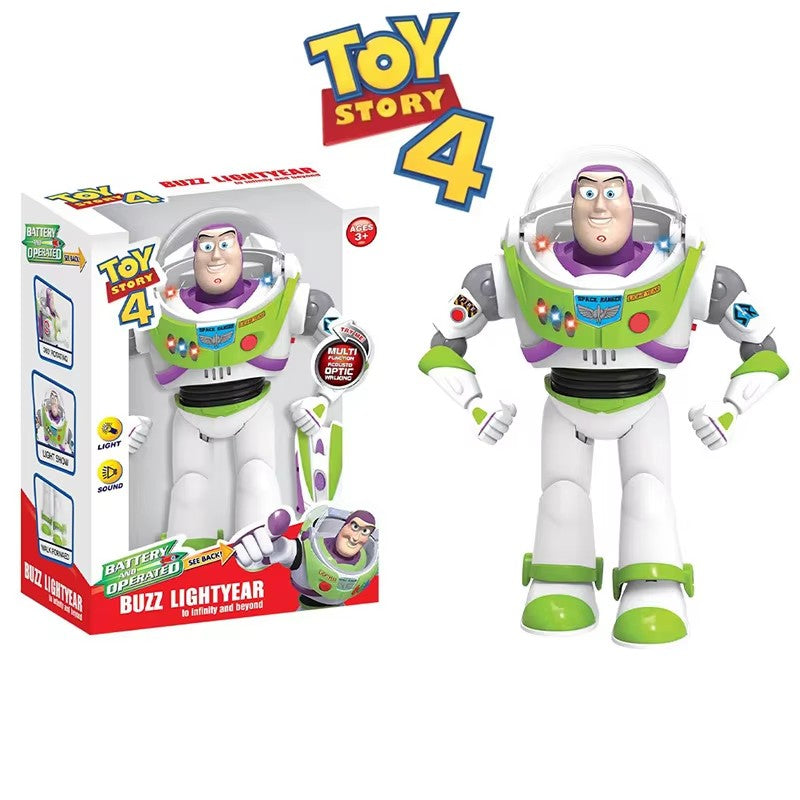Disney Toy Story Buzz Lightyear Model Toys Piss Electric Walking Robot Doll Action Figure Toy Gift Birthday Toys Model For Kids