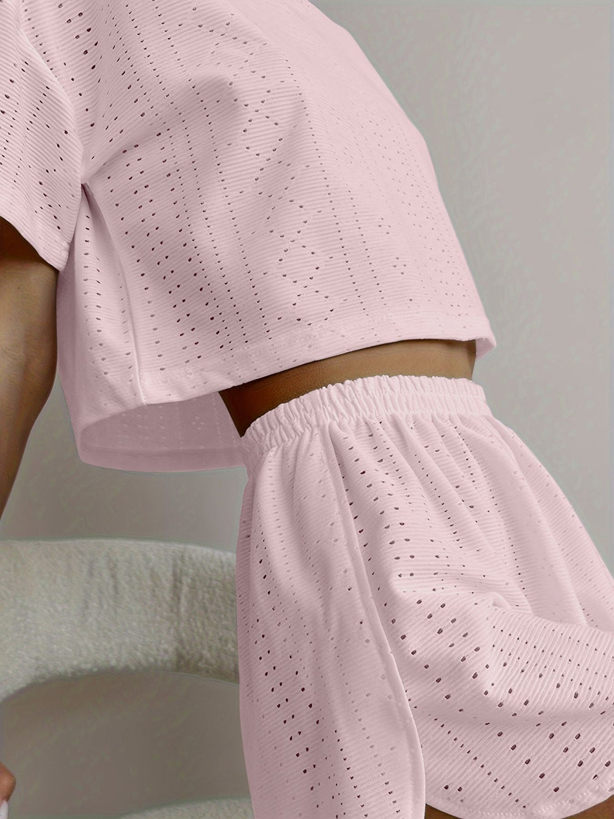 Solid Casual Pajamas For Women Two Pieces Sleepwear Women's Pajama Shorts Loungewear Sets Nightwear Female Home Suit Clothes