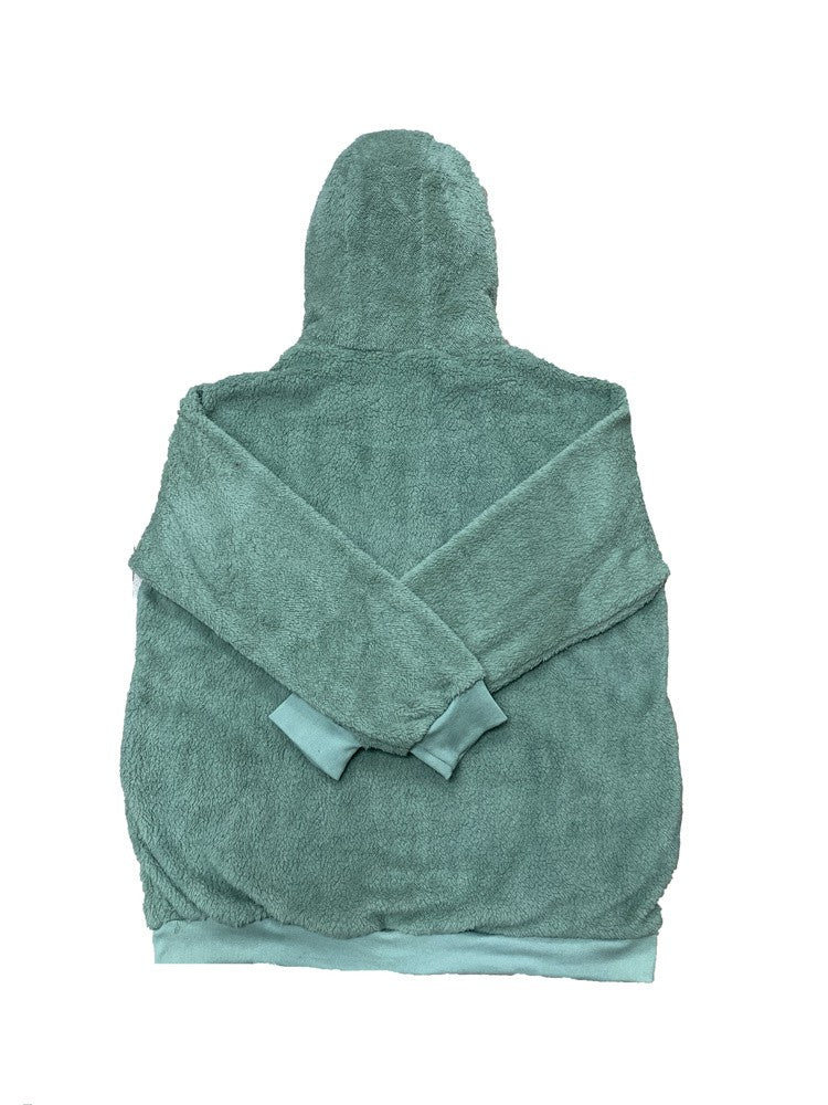 2024 Winter Warm Women Jackets Plush Casual Loose Fleece Plaid Y2K Hooded Zipper Fashion Cashmere Warm Solid Color Ladies Coats