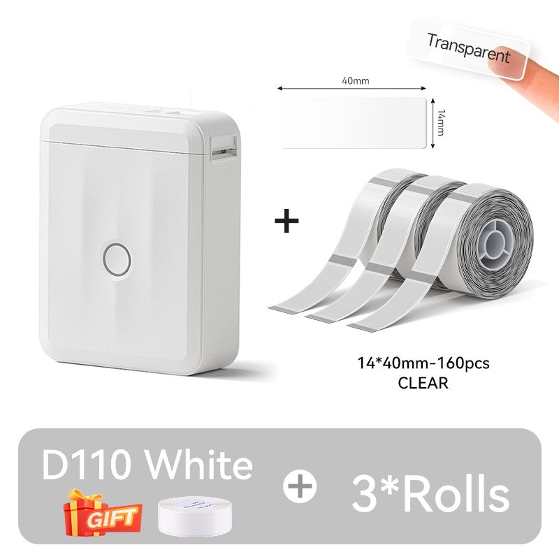 NIIMBOT D110 Upgraded Version Thermal Label Printer Mini Portable Smart Label Maker With Tape for Office Home Kitchen School