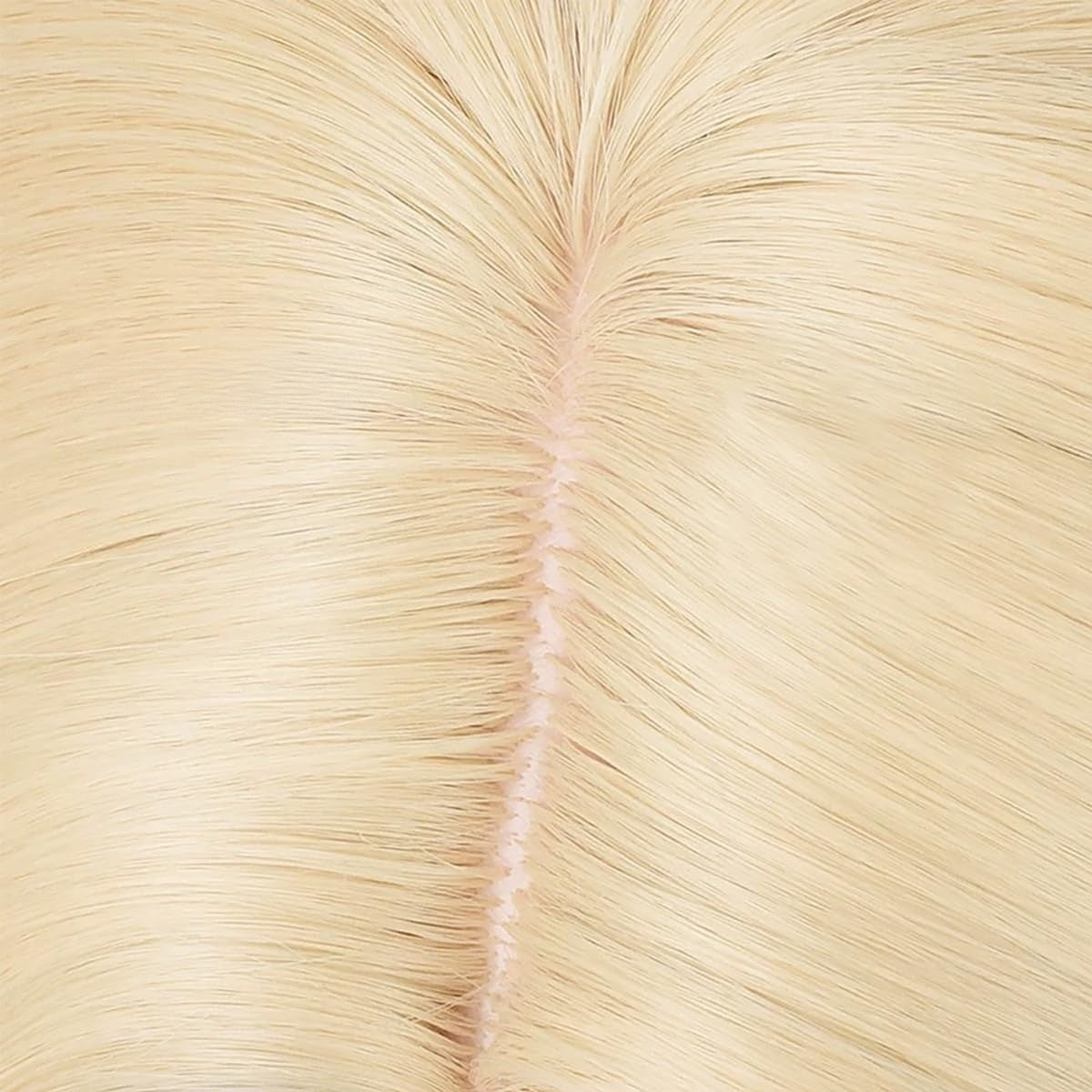 Unisex Short Blonde Wig for Cosplay Costumes Synthetic Fiber Wig with Bangs Halloween Party Anime Wig