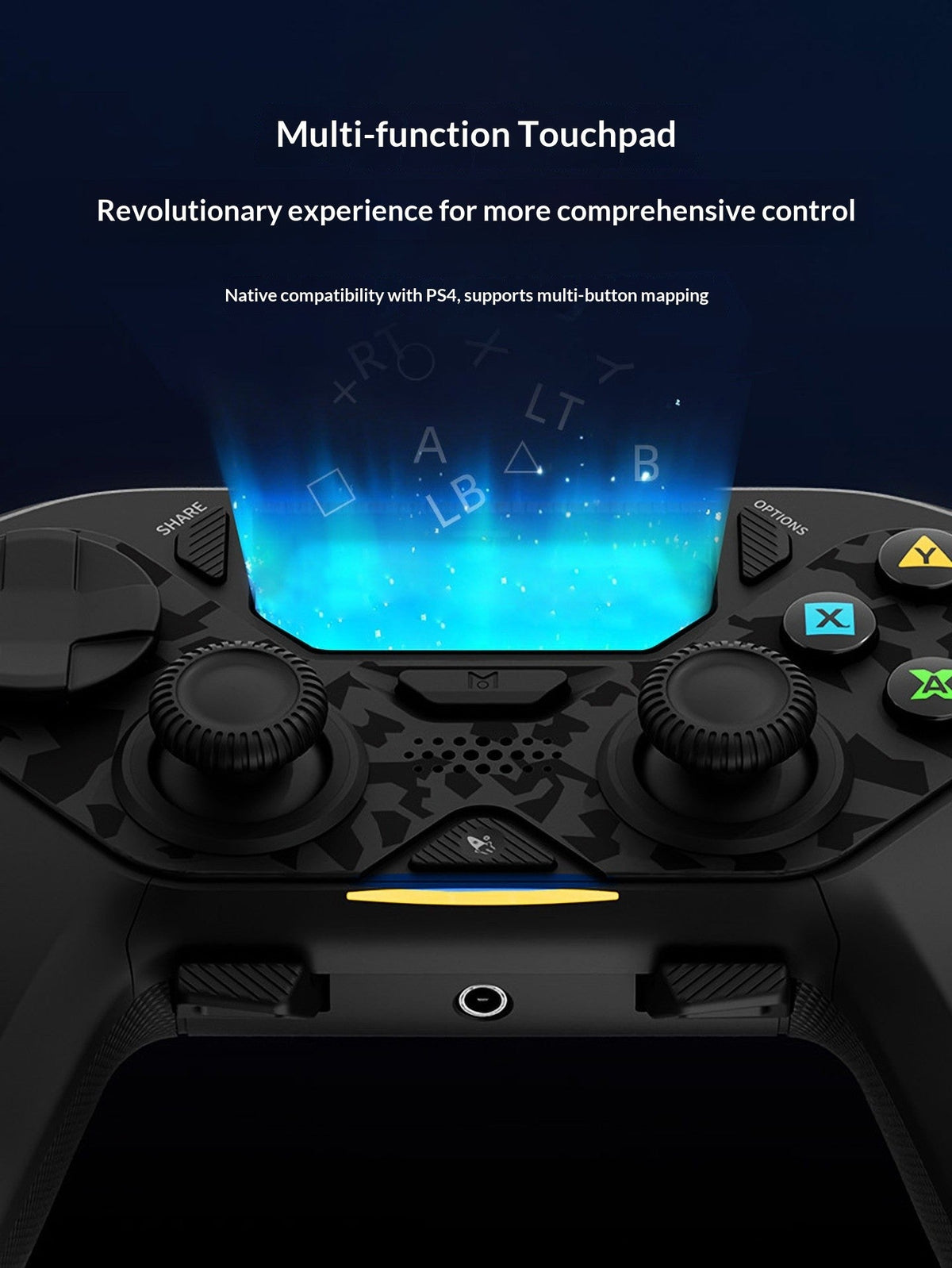 AceGamer D4 Wireless Gaming Controller Symmetric Bluetooth 2 4G Custom Js13pro Joystick for PS4/Pc/Steam/Switch2 Fps Gamers Gift